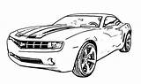 Camaro Cars Adults Race Wecoloringpage Zl1 sketch template
