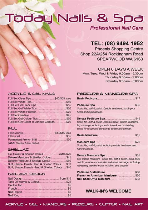 Nails Salon Price List How Do You Price A Switches