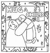Hug Crayola sketch template