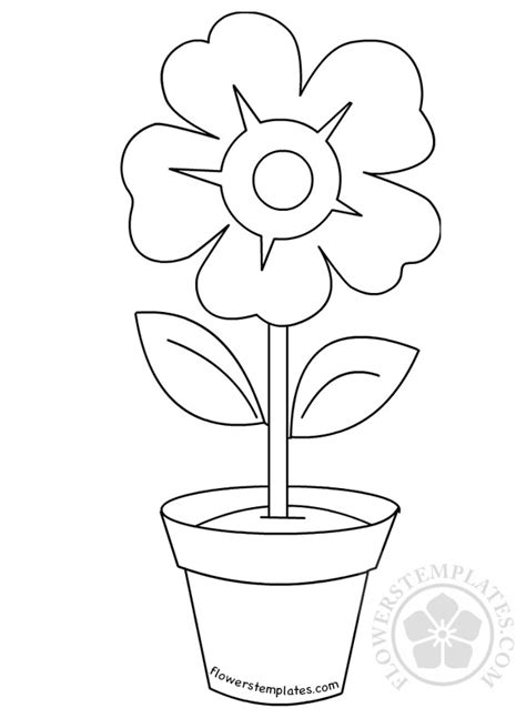 vase  flower coloring page flowers templates