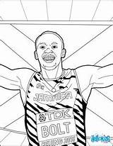 Coloring Pages Bolt Sports Usain Kids Athletics Soccer Books Hellokids Sheets Championships Championship Looking Celebs Selected Has Players sketch template