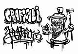 Graffiti Vector Personagem Graffitis Charakter Vetor Vetores sketch template