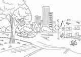 Flood Coloring Pages Sketch Weather 30seconds Printable City Sketches Tip Kids Print Paintingvalley Fun sketch template