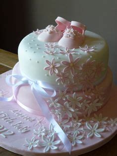 girlbabycakes girls baby pink shoes christening cake christening shoes
