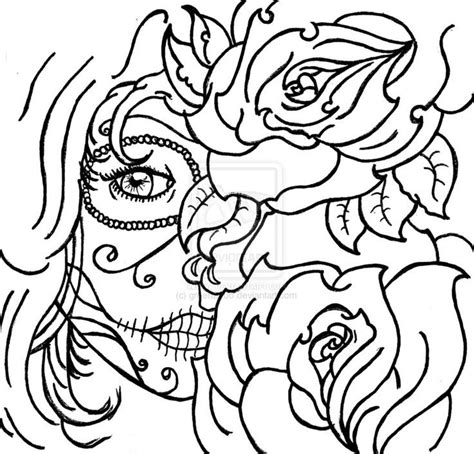 pics  sugar skull coloring pages animal designs day  dead