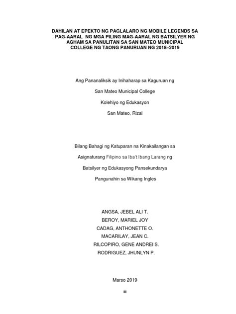thesis sa filipino completedocx
