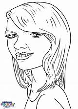 Coloring Swift Taylor Pages Celebrity Funny Printable Celebrities Print Getcolorings sketch template