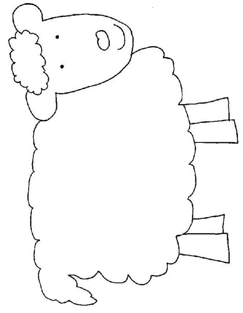 image result  sheep template farm animal crafts animal templates