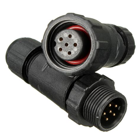 buy  pins waterproof electric plug cable wire connector socket bazaargadgetscom