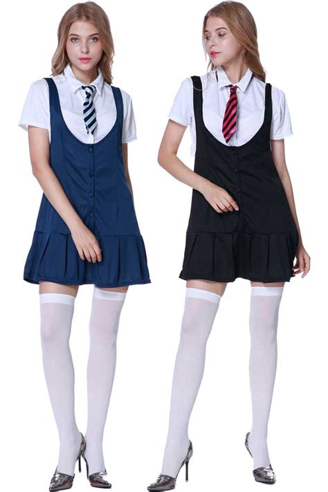 damen sexy school girl kostüm strümpfe st trinians uniform erwachsene