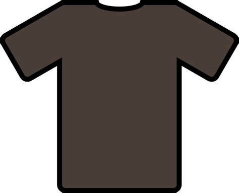 Onlinelabels Clip Art Brown T Shirt
