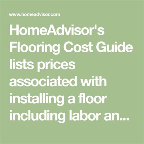 homeadvisors flooring cost guide lists prices   installing  floor including