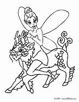 Unicorn Riding Elf Winged Coloring Color Pages Hellokids Print Online Beautiful Elves sketch template