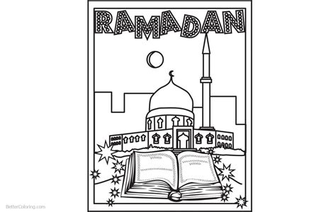 muslim ramadan coloring pages  printable coloring pages