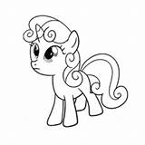 Pony Little Coloring Pages Cutie Mark Crusaders Belle Sweetie Color Top Twilight Rainbow Sparkle Dash Rarity Printable Apple Shining Armor sketch template