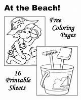 Beach Coloring Pages Sheets Fun Kids Printable Summer Sea Side Activities Worksheets Color Google Bible Books Dot School Go sketch template