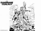 Guardians Galaxy Pages Coloring Inks Printable Kids Print sketch template