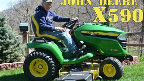 john deere  lawn tractor cutting grass action time youtube