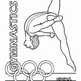 Gymnastics Coloring sketch template