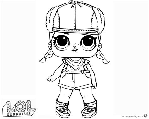 lol surprise doll coloring pages series  brrr bb  printable