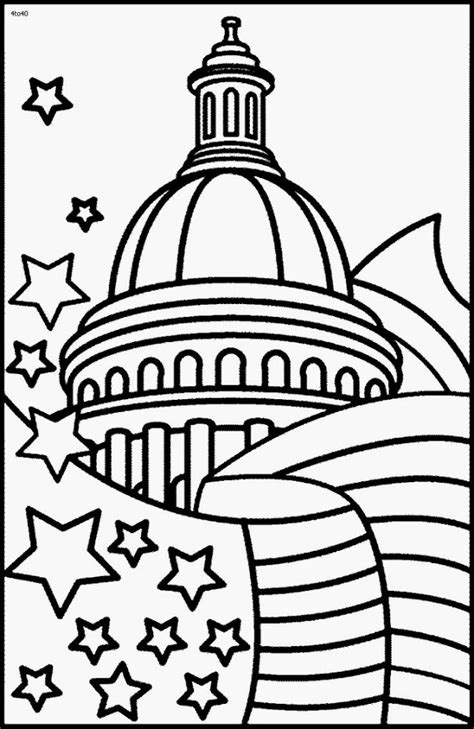 coloring pages   white house coloring home