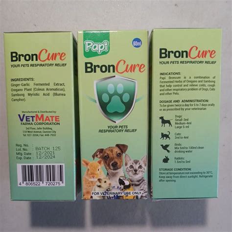 broncure ml   pets respiratory strength shopee philippines