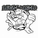 Michelangelo Turtle Ninja Coloring Color Pages Turtles Mutant Teenage Printable Getcolorings Print sketch template