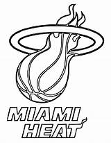 Coloring Nba Pages Logo Basketball Jordan Bulls Miami Chicago Logos Printable James Lakers Lebron Drawing Sheets Team Heat Boys Cool sketch template