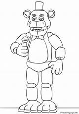 Fnaf Coloring Freddy Pages Sing Try Printable Print Color sketch template