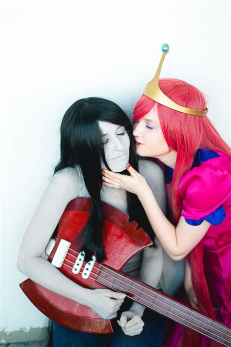 Marceline And Princess Bubblegum Cosplay Kiss By Sherarut
