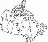 Canada Map Outline Blank Printable Provinces Simple Maps Drawing Clear Capitals Plain Connections Landform Canadian Outlined Lakes Carte Great Cbc sketch template