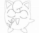 Pokemon Coloring Jigglypuff Pages Printable Getcolorings sketch template