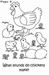 Coloring Chicken Book Pages Preschoolers Chickens Preschool Color Animal Momjunction Sheets Choose Board Farm sketch template