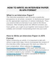 apainterviewstyledocx   write  interview paper   format