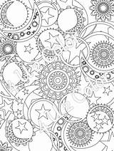Coloring Moon Pages Sun Stars Adults Mandala Printable Star Adult Tropical Color Drawing Colouring Sheets Print Etsy Unique Getdrawings Getcolorings sketch template