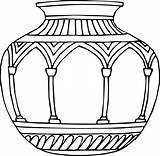 Banga Bunga Vas Webstockreview Ilustrasi Fantastis Pottery sketch template