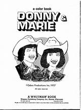 Marie Donny Picasa Osmond Tv Coloring Book sketch template