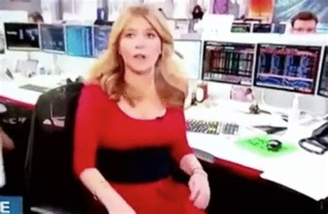 tv reporter left red faced when camera catches her in awkward position life life and style