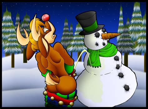 rule 34 christmas reindeer rudolph snowman tagme 632531