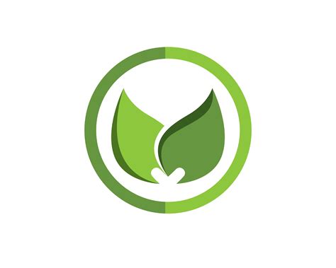 leaf green nature logo  symbol template vector  vector art  vecteezy