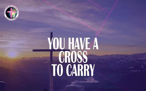 you have a cross to carry mission of the most high church
