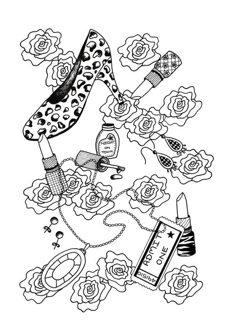 night  adult coloring page favecraftscom