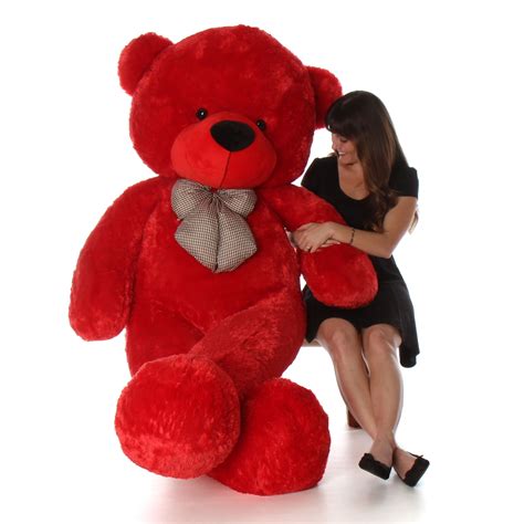 foot huge life size red valentines day teddy bear bitsy cuddles