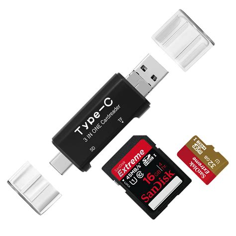 usb type  micro usb sd memory card reader otg adapter