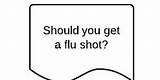 Flu Shot sketch template