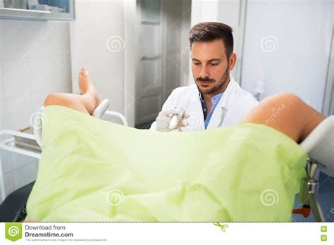 gynecologist examination his patient stock image image of clinic infection 79148439
