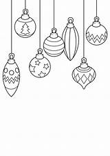 Kerstballen Kleurplaat Kleurplaten Printen Grote sketch template