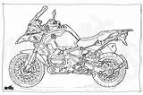Colouring 1200 Ausmalen Ausmalbilder R1200gs Motoren Xj6 Motocicletas Incroyable Exotique Nicolas Velasquez sketch template