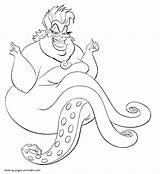 Ursula Coloring Disney Pages Villains Kids Print Villain Sebastian Witch Printable Mermaid Little Color Ariel Sea Onlycoloringpages Getcolorings Characters sketch template