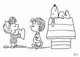 Charlie Snoopy Valentines Peanuts Kostenlos Sally Valentinstag Scribblefun Ausdrucken sketch template